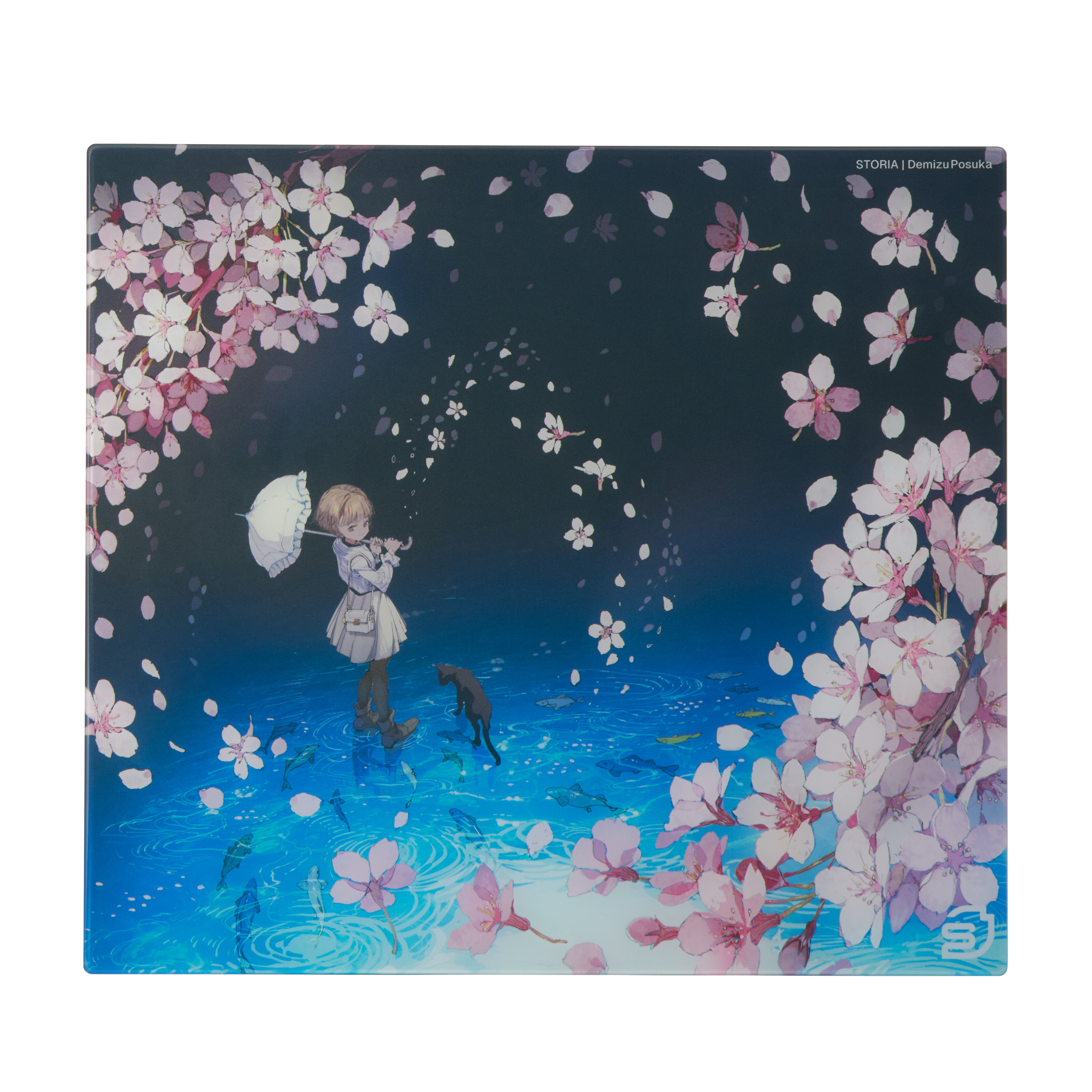 STORIA Gaming Glass Mousepad Sloth DemizuPosuka Edition