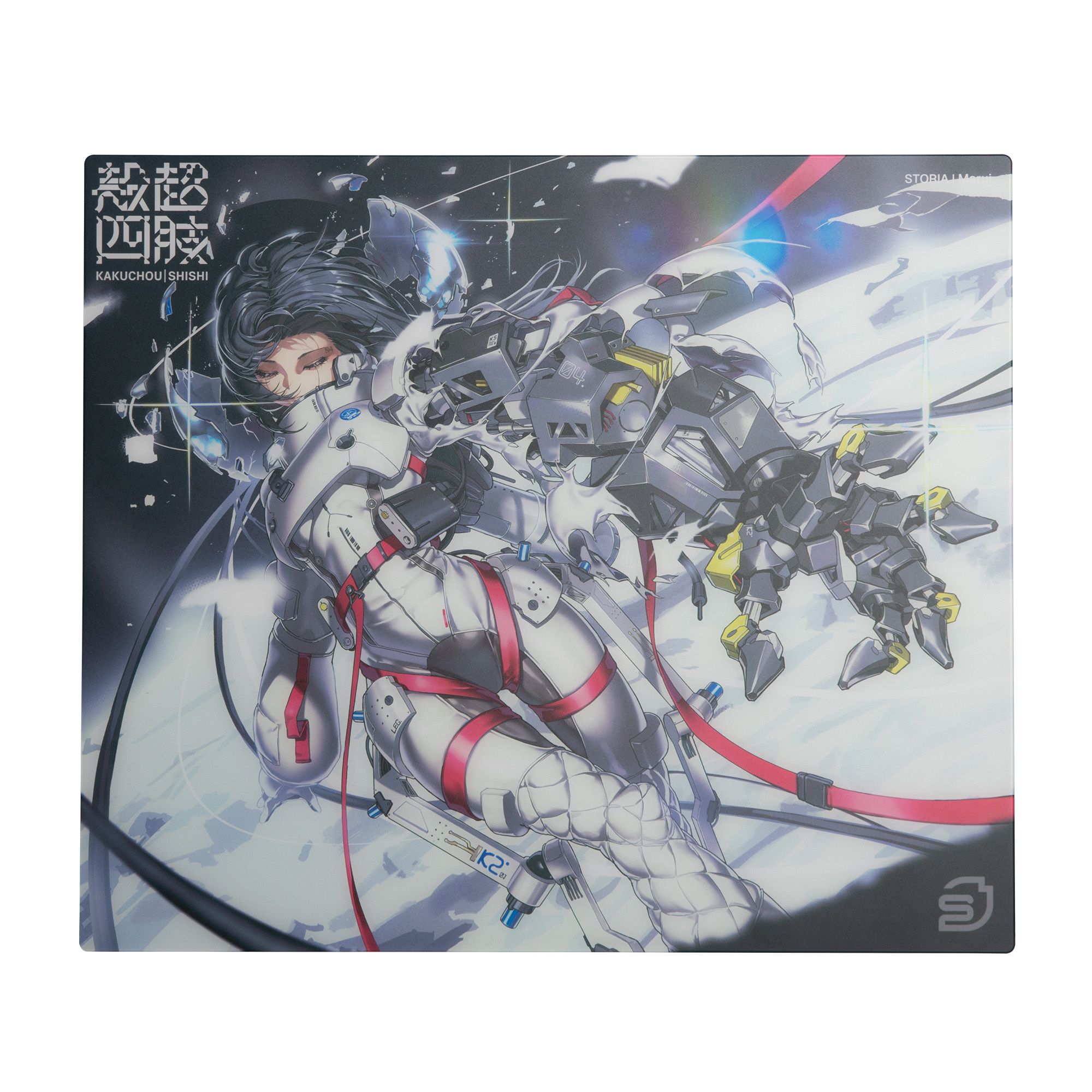 STORIA Gaming Glass Mouse Pad Flux Kakucho Shishi Orbit